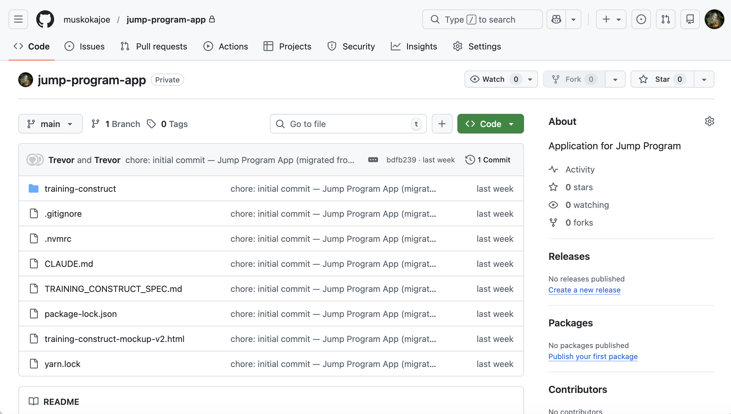 Jump Program running locally